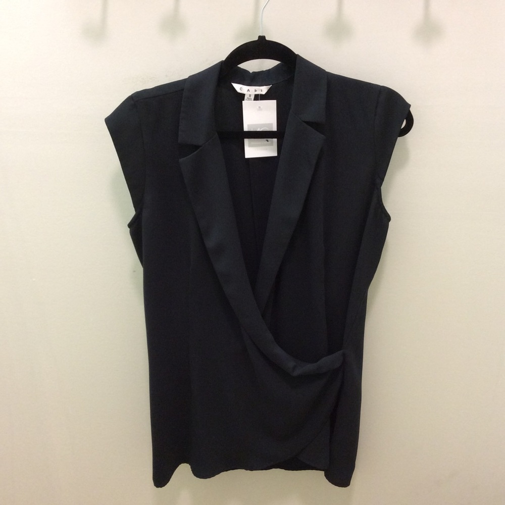 Cabi collared v neck blouse